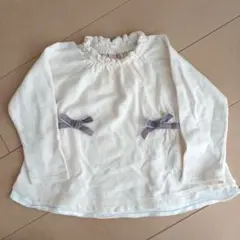 【美品】petit main 長袖カットソー　ロンティー 100