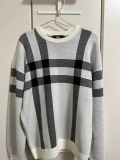 AZUL by MOUSSY チェックニット M