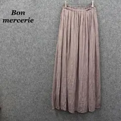 Bon mercerie ワッシャープリーツ ロングスカート くすみピンク 38のサムネイル