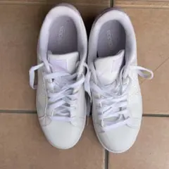 adidas アドバンコート　ベース　ピンク×ホワイト　スニーカー　24.5cm