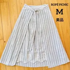 美品 ROPÉ PICNIC ロペピクニック フレアスカート 白 レース