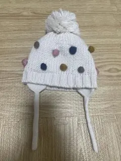 ZARA ニット帽子 ポンポン付き