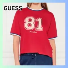 美品　ゲス　GUESS ボクシーTシャツ　Sサイズ　レッド　ナンバー81 半袖のサムネイル