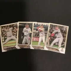 福岡ソフトバンクホークス　4枚セット　今宮健太　石川柊太　藤本監督　オスナ