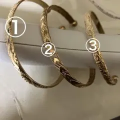 50%引‼️金欠の為‼️バングル　ゴールド　3本おまとめで　一本でもかの