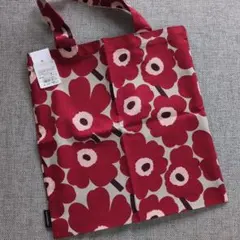 未使用✨️【マリメッコ　marimekko】ウニッコ柄ファブリックバッグのサムネイル