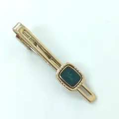 BURBERRY バーバリー　ネクタイピン　騎士　ダークグリーン　ゴールドカラー