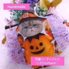 ②16㌢ファスナーPouch♡コヤンイサムチョン　Halloween