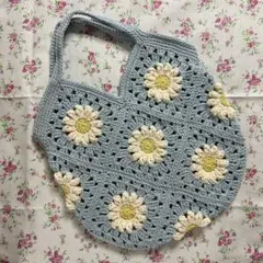 s*g様 モチーフ編み お花モチーフ モチーフバッグ ハンドメイド かぎ針編み