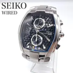 美品 SEIKO WIRED デルタ クロノグラフ ブルー シルバー メンズのサムネイル