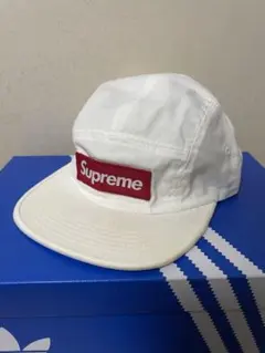 Supreme Box Logo Satin fabric Camp Cap 白 - メルカリ