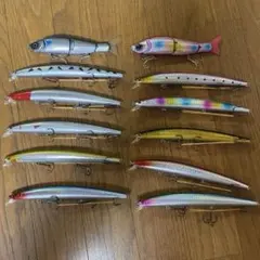 ミノー 18cm 10個 ＆ TAKAMIYA FALKEN R ベイト 2個のサムネイル