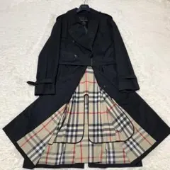 美品　バーバリーロンドン　トレンチ　マキシ丈　メガチェック　ライナー　ベルト