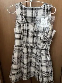 GRL グレイル ロービングチェックベルト付きミニワンピース[tu1423]