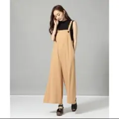 JEANASIS サロペット　オールインワン　オレンジ