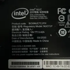 Intel NUC BOXNUC7CJYH ミニPC 本体のサムネイル