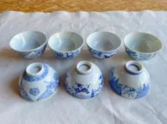 古伊万里 染付 芙蓉手 なます皿 全皿金継ぎ 6客 m3429 - メルカリ