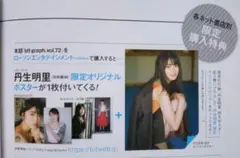 丹生明里ポスター４枚セット