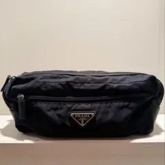 PRADA プラダ トラベルポーチ 49×33×8cm ナイロン ベージュ 旅行