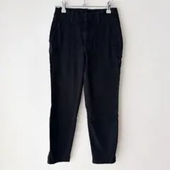 美品 GAP ギャップ パンツ ストレート 無地 黒 ブラック XS〜S相当 綿のサムネイル
