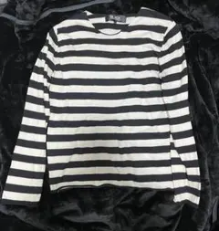 BLACK COMME des GARÇONS ストライプ長袖 ニット L