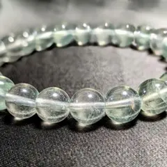 天然石　フローライト グリーン ビーズ ブレスレット