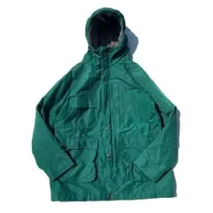 【80s】USA製 LANDS' END 60/40マウンテンパーカー グリーンのサムネイル