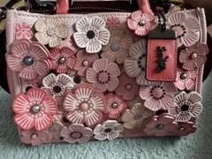 無*い様 COACH ティーローズ ショルダーバッグ ピンク - メルカリ