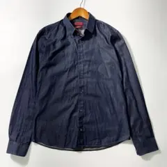 美品✨HUGO BOSS ヒューゴボス 長袖シャツ デニムシャツ インディゴのサムネイル