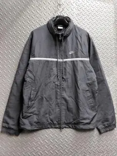 L オールドナイキNike グレー トラックジャケット アメリカ古着usa