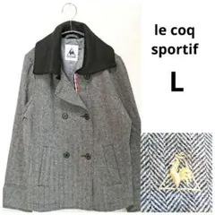 極美品☆le coq sportif ルコック ヘリンボーン ジャケット コート