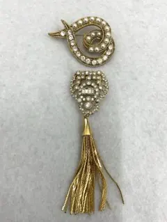 23.589【ブローチ】ヴィンテージ　アンティーク　レトロ　個性