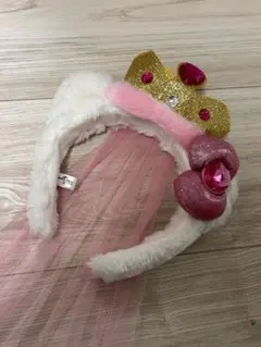 USJ カチューシャ キティ ベール付き ピーチ姫