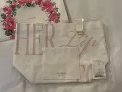 即購入可能》Herlipto トートバッグ milky pink ハリプ - メルカリ