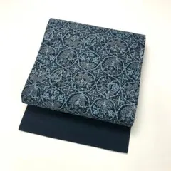 名古屋帯 型染 花柄模様 縮緬 KO-1743