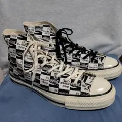 箱付　コンバース×コカコーラ チェック柄 ハイカットスニーカー 29cm