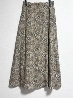 【匿名配送】美品　PAデシンペイズリー85 ペイズリー柄　フレア　ロングスカートのサムネイル