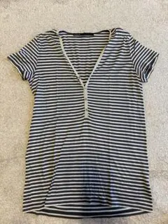 GALERIE VIE ボーダー ヘンリーネック Tシャツのサムネイル