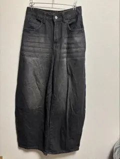 SHEIN ハイウエスト ワイドデニム