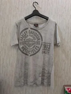 レア　ハーレーダビッドソン 　M Tシャツ ラインストーンロゴ特別配置のサムネイル