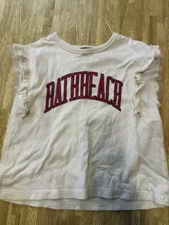 ノースリーブ　フリル付き tシャツ