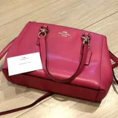 coach コーチ　ピンク　バック　ショルダー　ハンドバック