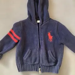 Ralph Lauren フード付きニットアウター 12M