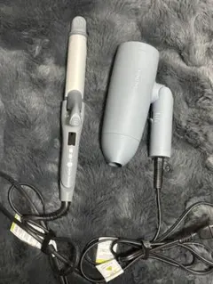 SALONIA 2WAYストレート&カールヘアアイロンとドライヤー2点セット