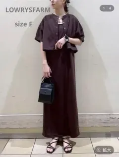 ブラウン 2wayデザイン キャミワンピースのみ。