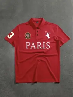 PARIS ポロシャツ 赤・紺
