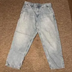 UNIQLO ワイドデニムパンツ ライトブルー
