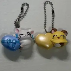 とっとこハム太郎　ガチャガチャ　スイングマスコット　リボンちゃん ちびまるちゃん