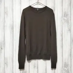 UNIQLO ユニクロ (L)　エクストラファインメリノ クルーネックセーター