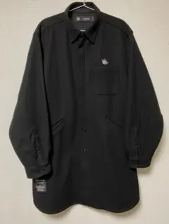 GU×UNDERCOVER メルトンロングシャツ ブラック L